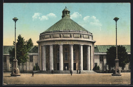 AK Dresden, Internationale Hygiene-Ausstellung 1911, Festplatz Mit Halle Der Mensch  - Tentoonstellingen