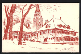 AK Bern, Schweiz. Landesausstellung 1914, Ansicht Mit Turm  - Tentoonstellingen