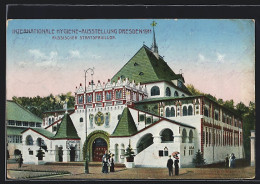 AK Dresden, Intern. Hygiene-Ausstellung 1911, Russischer Staatspavillon  - Tentoonstellingen