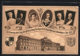 AK Braunschweig, Einzug Des Herzogs Ernst August Und Der Herzogin Viktoria Luise In Braunschweig 1913, Ganzsache  - Royal Families