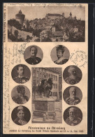 AK Nürnberg, Fürstentage 1905, Enthüllung Des Kaiser Wilhelm Denkmals, König Ludwig III., Ganzsache Bayern  - Koninklijke Families