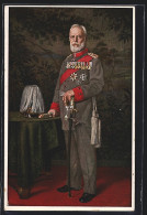 Künstler-AK Ganzsache Bayern PP43E1 /05: König Ludwig III. In Uniform Mit Säbel  - Royal Families