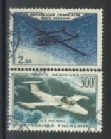 FRANCE - 1960/65- AIR PLANES STAMPS SET OF 2, USED - Usati