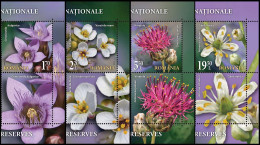2021, Romania , Flora Of National Nature Reserves, Flowers, Plants, MNH(**), LPMP 2318 (1)-2318 (4) - Ongebruikt