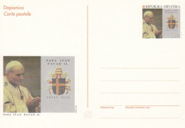 CROATIA Stamped Stationery 5,popes - Kroatië