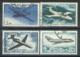 FRANCE - 1960/65- AIR PLANES STAMPS SET OF 4, USED - Gebraucht