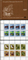 Yugoslavia 1978 New Year 1979 Fauna Animals Birds Red Deer Partridge Grouse Flora Sycamore Leaves, Booklet MNH - Nuovi