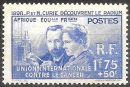 Africa Equatoriale Francese/French Equatorial Africa/Afrique équatoriale Française: Pierre E Marie Curie - Prix Nobel