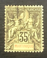 Timbre Oblitéré Martinique 1899 Y & T N° 48 - Usados