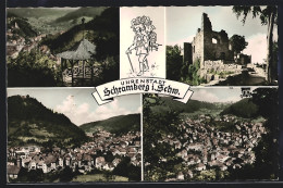 AK Schramberg I. Schw., Burgruine Und Ortsansicht Aus Der Vogelschau  - Schramberg