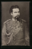 AK Porträt Ludwig II. In Uniform Mit Orden  - Familles Royales