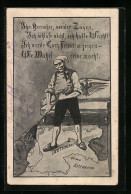 AK Propaganda 1. Weltkrieg, Aufräumen Von Europa Durch Michel  - Guerre 1914-18