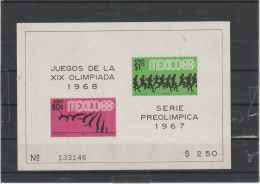 Olympic Games In Mexico City 1968 - Six Souvenir Sheets MNH/**. Postal Weight Approx. 0,09 Kg. Please Read Sales Conditi - Sommer 1968: Mexico