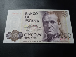 NO SERIE* SPAIN BANKNOTE 5000 PESETAS 1979 UNCIRCULATED UNC /  BILLETE ESPAÑA *COMPRAS MULTIPLES CONSULTAR* - [ 4] 1975-…: Juan Carlos I.