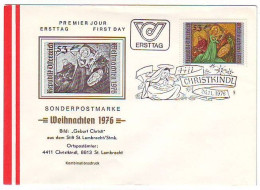FDC AUSTRIA 1535,Christmas 1976 - FDC