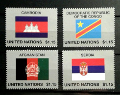 ONU   2014 Nations Unies Drapeaux Flags Flaggen   2014 ONU - Nuevos
