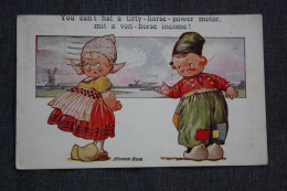 HUMOUR, COMICS - Old Postcard 1920s -Bamfortj Comic Dutch Kids - Humour