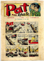 Périodique « PAT…épate » - Hebdomadaire N° 37 Du 12/09/1948 - Te Volgen