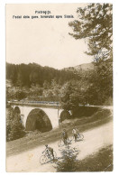 RO 86 - 8944 PIETROSITA, Dambovita, BIKE, Bridge, Romania - Old Postcard - Used - 1927 - Roemenië