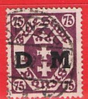 MiNr. 15 O Deutschland Freie Stadt Danzig  Dienstmarken - Dienstzegels