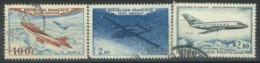 FRANCE - 1954/65- AIR PLANES STAMPS SET OF 3, USED - Gebraucht