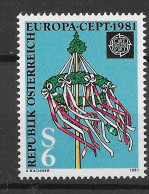 Austria 1981.  Europa Yv 1500  (**) - Unused Stamps