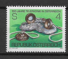Austria 1981.  Telefonia Yv 1501  (**) - Ongebruikt