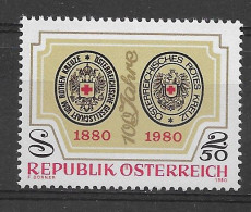 Austria 1980.  Cruz Roja Yv 1463  (**) - Unused Stamps