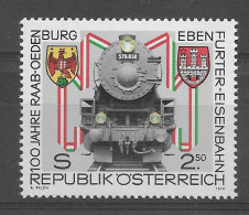 Austria 1979.  Ferrocarril Yv 1456  (**) - Neufs