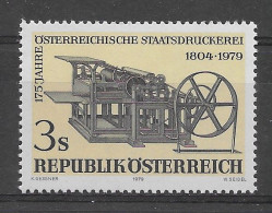 Austria 1979.  Imprenta Nacional Yv 1449  (**) - Unused Stamps