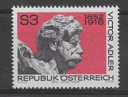 Austria 1978.  Victor Adler Yv 1418  (**) - Unused Stamps
