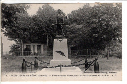 33 - St Yzans Du Medoc Monument Aux Morts - Cartes Postales Ancienne - Other & Unclassified