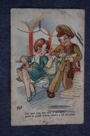 ESPAÑA-TARJETA  POSTAL - Tram Tramway - Old Spanish Postcard - Humour / Illustrator Trio - Otros & Sin Clasificación
