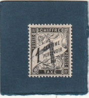 ///   FRANCE ///     N°  10 Timbre Taxe 1 Cts --   Gris - 1859-1959 Usados