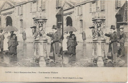Carte Stéréoscopique PARIS Saint Germain Des Prés. Une Fontaine Walace - Stereoscopische Kaarten