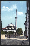 AK Mostar, Strassenpartie An Der Karadzibeg-Moschee  - Bosnien-Herzegowina