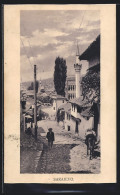 AK Sarajevo, Strassenpartie Den Hügel Hinab  - Bosnia Erzegovina