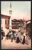 AK Sarajewo, Türkische Frauen Mit Minarett  - Bosnia Y Herzegovina
