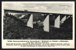 AK Grösste Reichsautobahnbrücke Deutschlands I. Muldental  - Autres & Non Classés