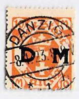 MiNr. 27 O Deutschland Freie Stadt Danzig  Dienstmarken - Dienstmarken