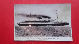 Reprint!The Famous Trans-atlantic Liner S.S.Rex.Italian Lines Ltd - Steamers