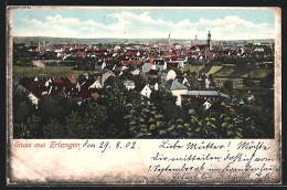 AK Erlangen, Gesamtansicht Aus Der Vogelschau  - Erlangen