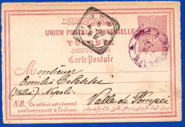 3250.  TURKEY 1895 20p. STATIONERY TO ITALY - Thessalonique