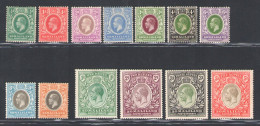 1912-19 Somaliland - Stanley Gibbons N. 12/19 - Serie Di 13 Valori - MH* - Altri & Non Classificati