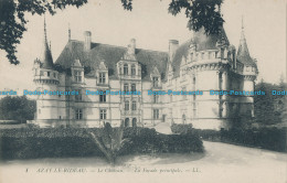R008835 Azay Le Rideau. La Chateau. La Facade Principale. LL. No 1 - Monde