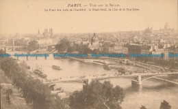 R009882 Paris. Vue Sur La Seine. Le Pont Des Arts Et L Institut Le Pont Neuf La - Monde