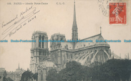 R009884 Paris. Abside Notre Dame. 1909 - Monde