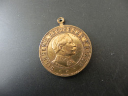 Old Medaille Medal - Deutschland Germany - Wilhelm II. Deutscher Kaiser - Turnfest - Andere & Zonder Classificatie