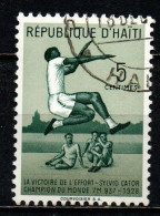 HAITI - 1958 - 30° ANNIVERSARIO DEL RECORD DEL MONDO DEL SALTO IN LUNGO DI SYLVIO CATOR - USATO - Haití