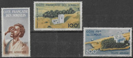 COTE Des SOMALIS Poste Aérienne N°20 à 22 ** 3 Valeurs  Série Complète Neuve Sans Charnière MNH - Unused Stamps